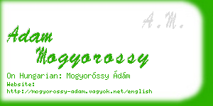 adam mogyorossy business card