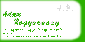 adam mogyorossy business card
